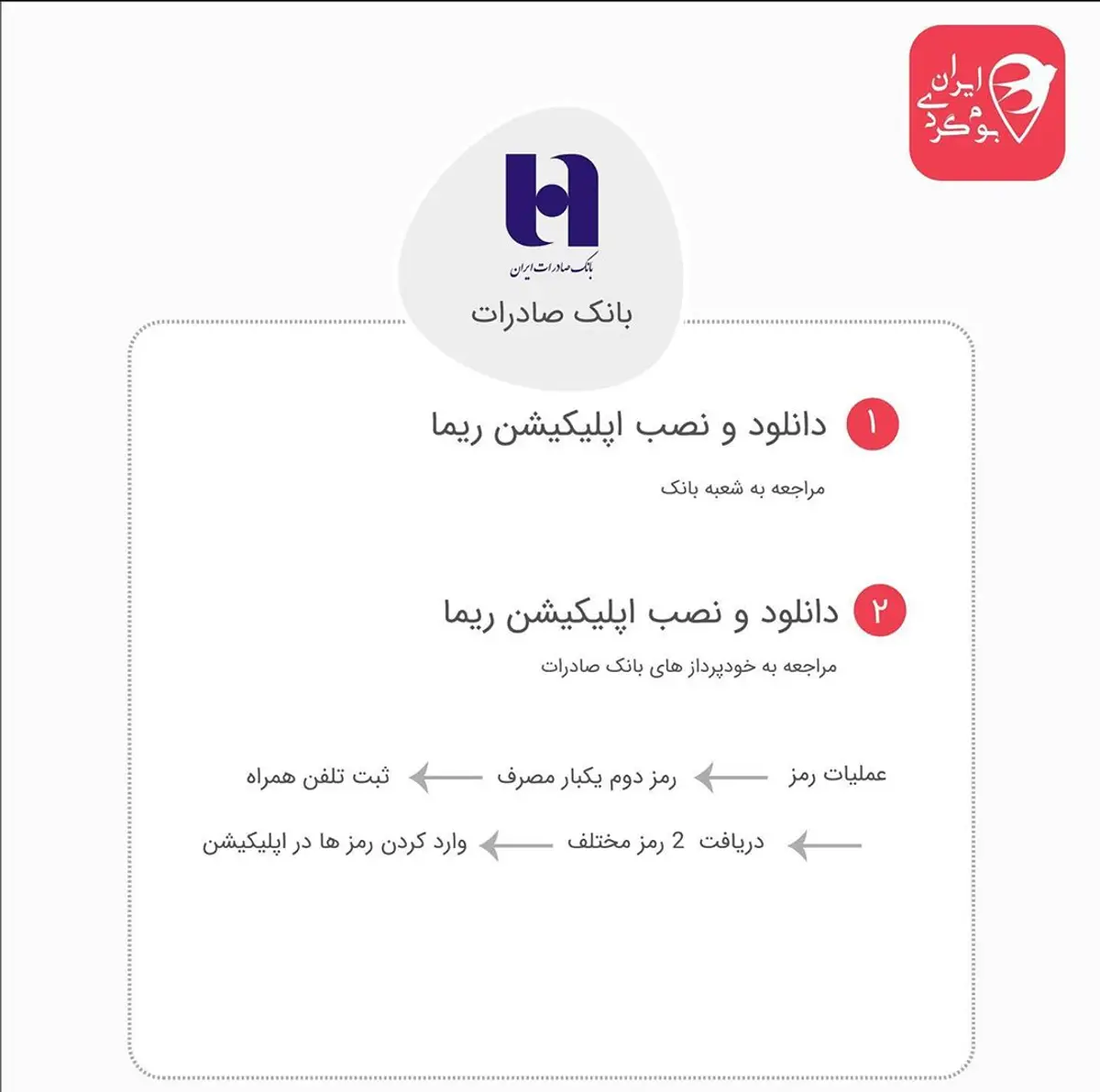 رمز پویا بانک صادرات