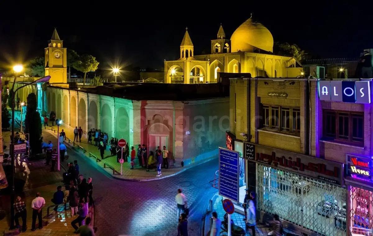 کلیسای وانک در شبهای اصفهان