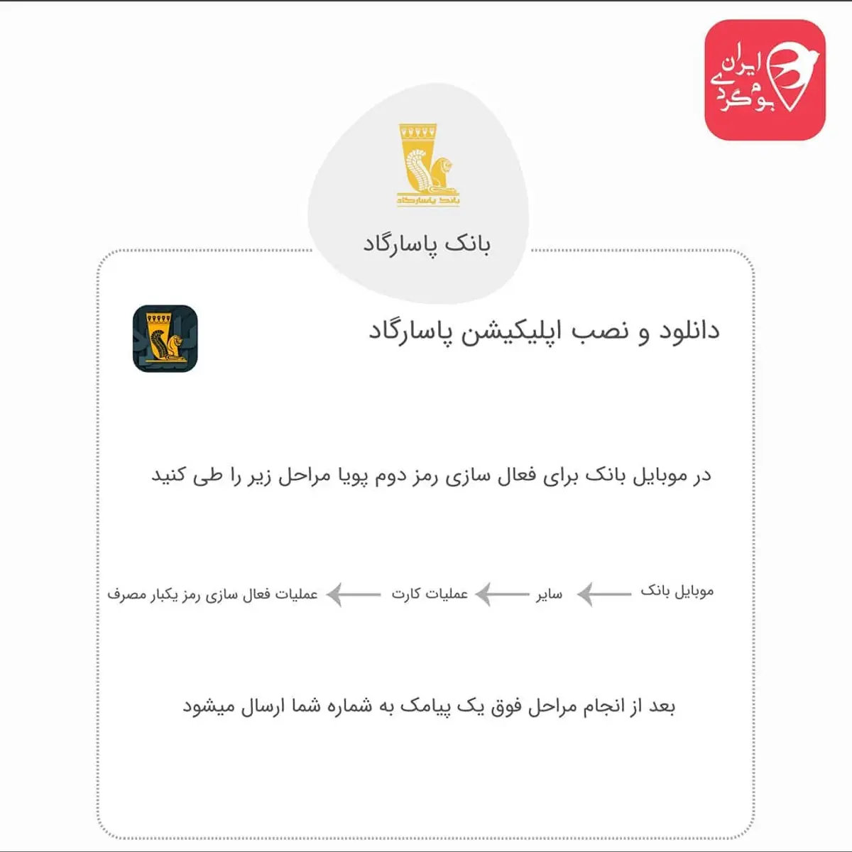 رمز پویا بانک پاسارگاد